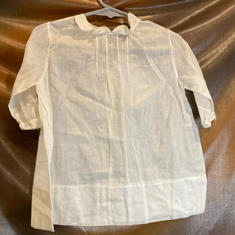 Vintage 1930’s White Linen Boys sleeping gown. Box‎ P
